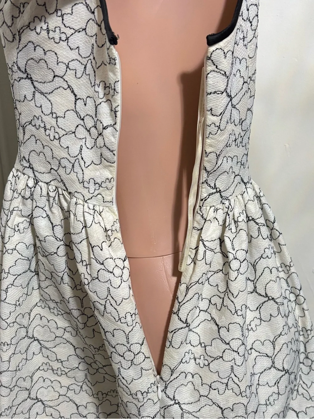 KATE SPADE New York Sleeveless Floral Lace Fit & Flare Midi Dress